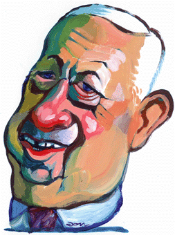 Caricature from award-winning illustrator Jon Berkeley.